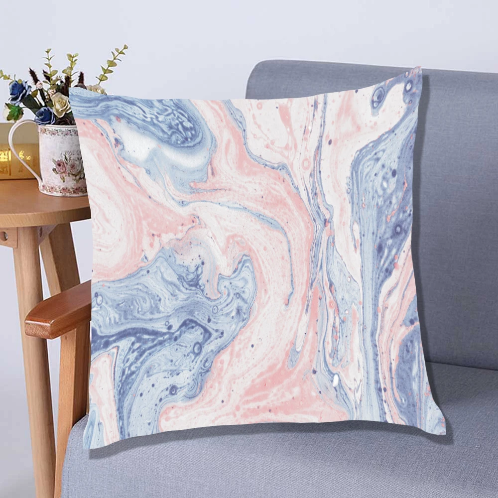 

Cushion Cover 2 Pieces Natural Marble Pattern Polyester Cushions,Sofa Bed Throw Pillow Cover Pillowcase Unique Living Room Decor