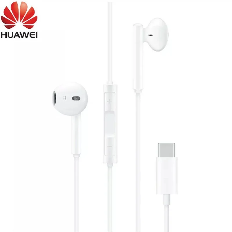 

Original Huawei CM33 Earphone USB Type-C In Ear Hearphone Headset Mic Volume for HUAWEI Mate 10Pro 20 X RS P20 30 Note 10