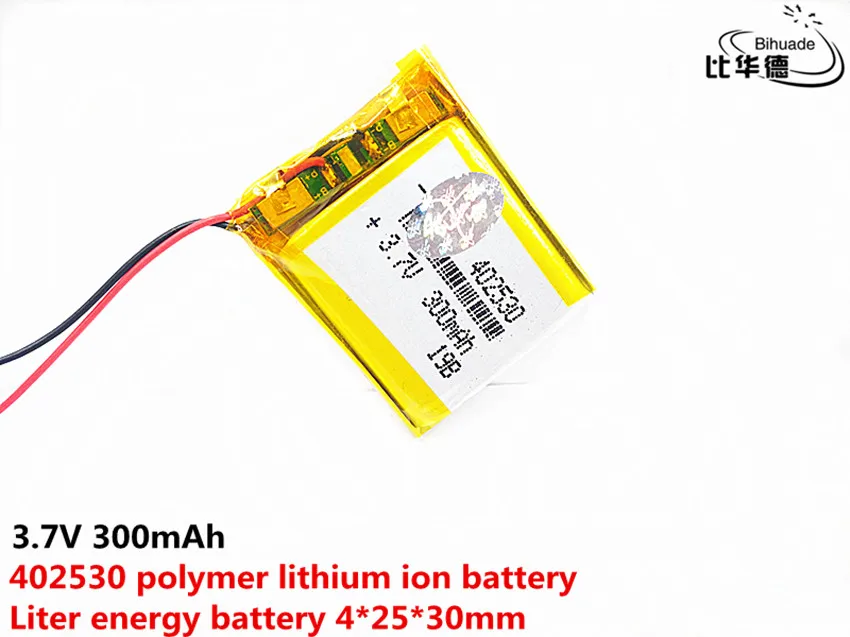 10 шт.; ; детское нижнее белье 3,7 в 300 мАч 402530 литий-полимерный Li-Po Li ion Перезаряжаемые Батарея для Mp3 MP4 MP5 мобильный электронной части