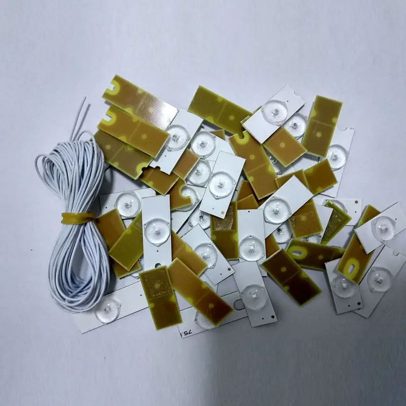 Новинка лампы 3 в SMD с оптической линзой для ремонта светодиодных телевизоров 32-65