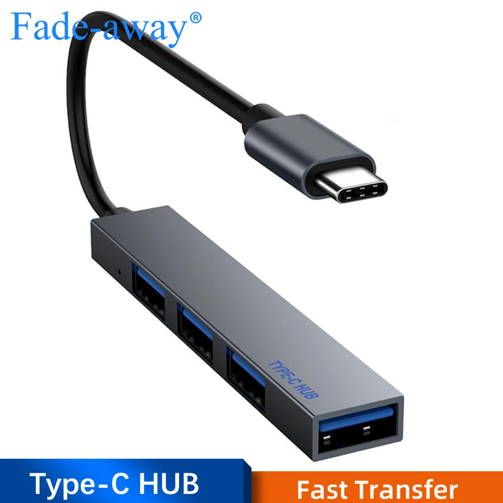 

USB C HUB 4 Port Type C to USB 2.0 Splitter Converter OTG Adapter Cable Expander for Macbook Pro iMac PC Laptop Notebook Tablet