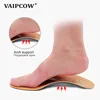 Leather orthotic insole for Flat Feet Arch Support orthopedic shoes sole Insoles for feet men and women and Children OX Leg ► Photo 3/6