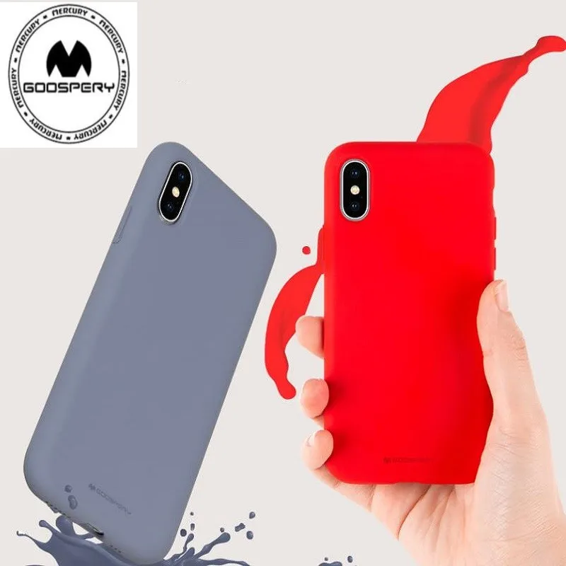 Mercury Goospery чехол из жидкого силикона для SAMSUNG GALAXY A20E A70 A50 A20 A30 A10 A7 A5 A6