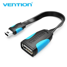 Vention мини USB OTG кабель 0,1 м 0,25 м Папа мини USB к женскому USB OTG адаптер для gps камеры мобильного телефона планшета U диск мыши