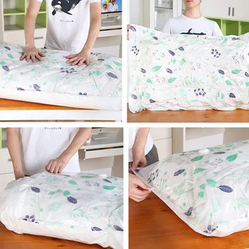 

9pcs Vacuum Storage Bag Thickened Reusable Cloth Compressed Bag Dustproof Clothes Blanket Packing Bag with Hand Pump (Size S, M,