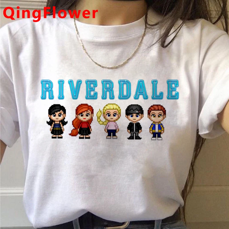 Riverdale Southside Serpents Harajuku T Shirt Women Ullzang Snake Print Summer T-shirt Funny Cartoon Tshirt 90s Top Tees Female