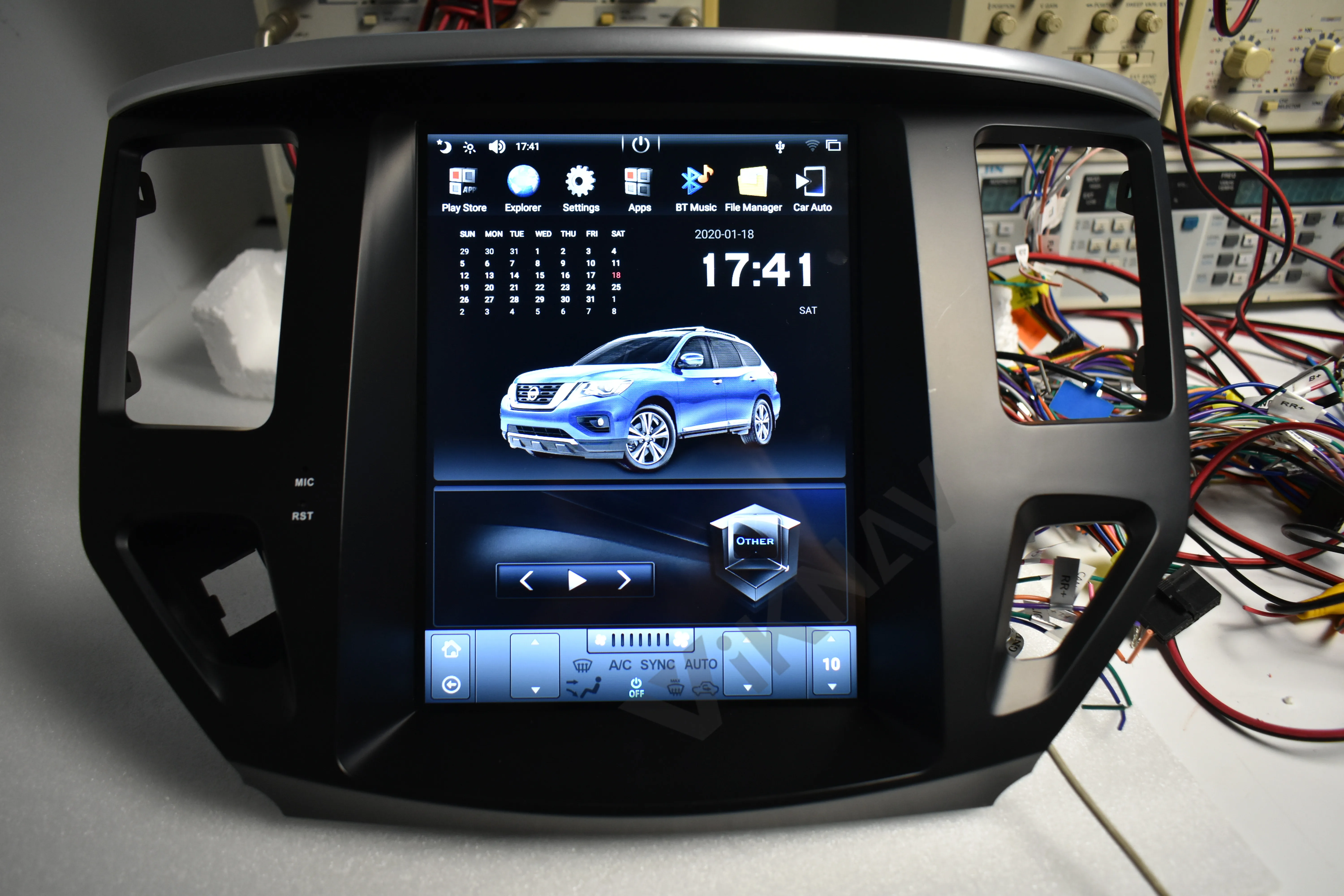 2din Android Tesla вертикальный Автомобильный GPS мультимедийный плеер для Nissan Pathfinder 2013 2019