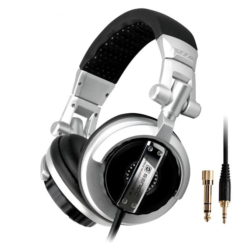 SENICC ST 80 Professional Stereo Studio Monitor Headphone 3 5mm 6 3mm Jack DJ Headphone 2 5m Extension Cord Gamer Headset for DJ