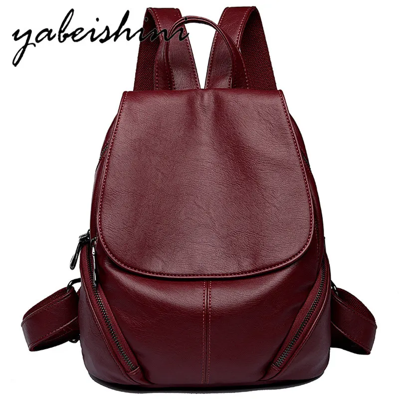 

New women Leather Backpack mochila feminina high quality Women travel Backpack school bag for girl Preppy shoulder bag Sac A Dos