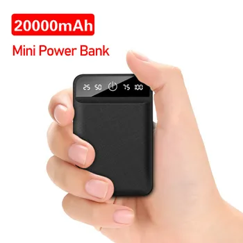 

20000mAh Mobile Power Dual USB Output Portable Charger Mobile Power Mini Charging Mobile Power Travel External Battery Pack
