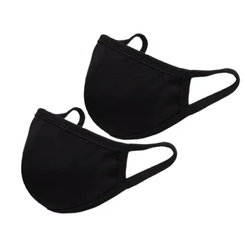 

2 pcs adult fabric washable black mask dustproof reusable man mask for face mouth covers facemask adult
