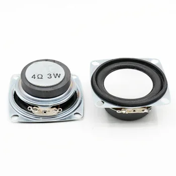 

SOTAMIA 2Pcs Mini Portable Audio Full Range Speaker Driver 4 Ohm 3W DIY Sound Amplfier Music Speaker Column Square Silver Basin