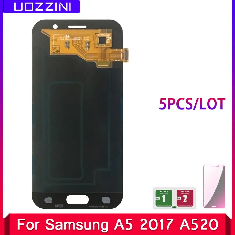 5 Pcs/Lot 100% Super AMOLED For Samsung Galaxy A5 2017 A520F SM-A520F A520 Perfectly LCD Display Touch Screen Digitizer Assembly | Мобильные