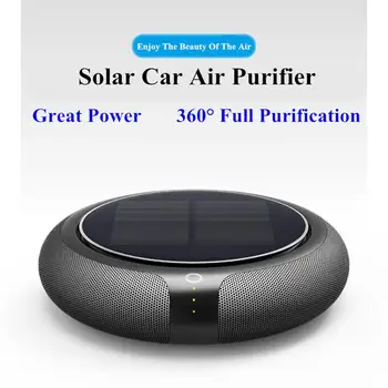

Portable Solar Car Air Purifier Vehicle Home No Noise Solar Power Filter Cleaner Purify High Speed Ionizer Anion Air Purifier