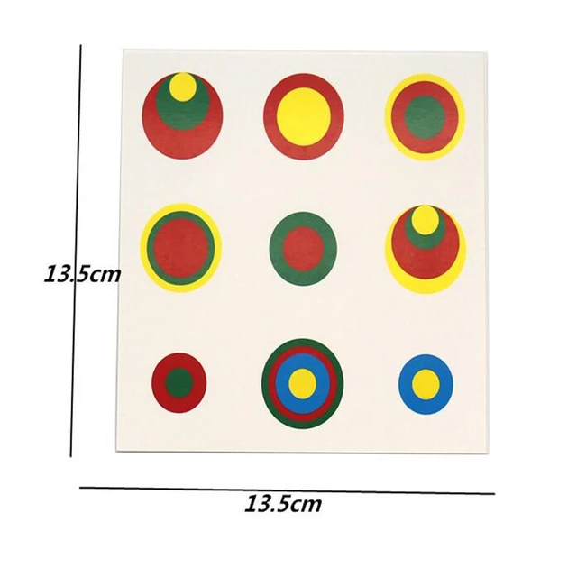 Montessori Wooden 4 Different Colorful Cylinders Educational Math Toys Preschool Kids Children Early Teaching Gift 5