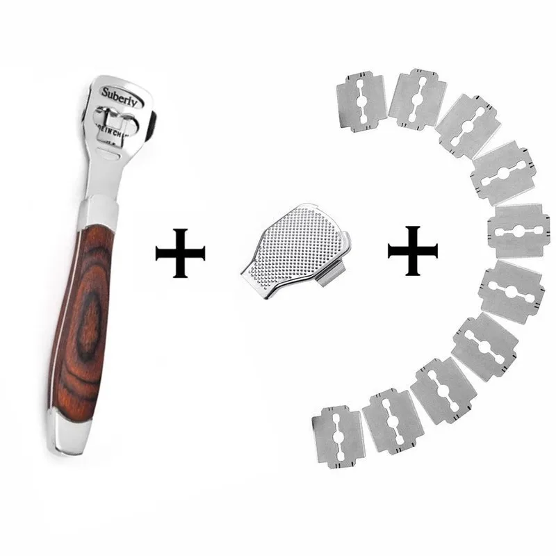 Foot Callus Shaver Heel Hard Skin Remover Hand Feet Pedicure Razor Tool Shavers Stainless Steel Handle 10 Blades Foot Care Tool foot callus shaver heel hard skin remover hand feet pedicure razor tool shavers stainless steel handle 10 blades foot care tools