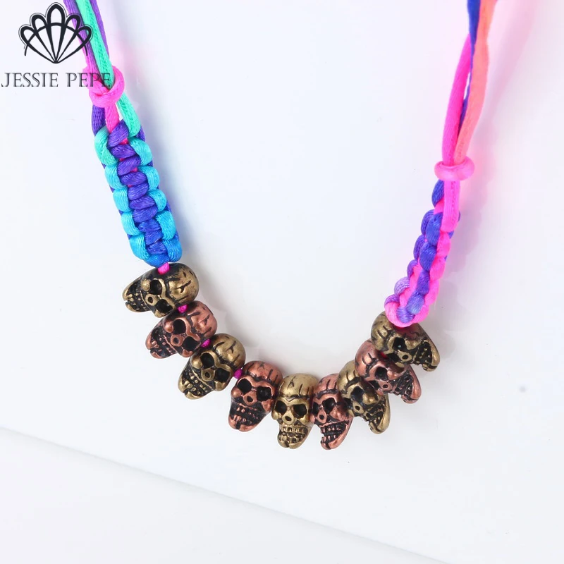 

Jessiepepe 2019 New Arrival Fashion Skull Necklace Top Quality #CJ069