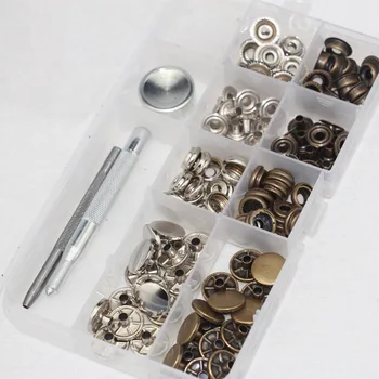 

201# metal snap button + tool set big white button down jacket metal buttons for clothing 1.5CM surface 40 lots high quality
