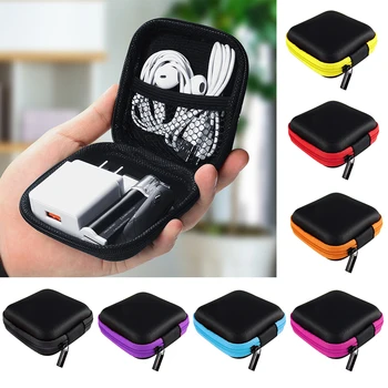 

Fashion Zipper Headphone Case Travel Storage Multilayer Bag For Key Earphone Data Cable Charger Outdoor Carry Portable Wholesale
