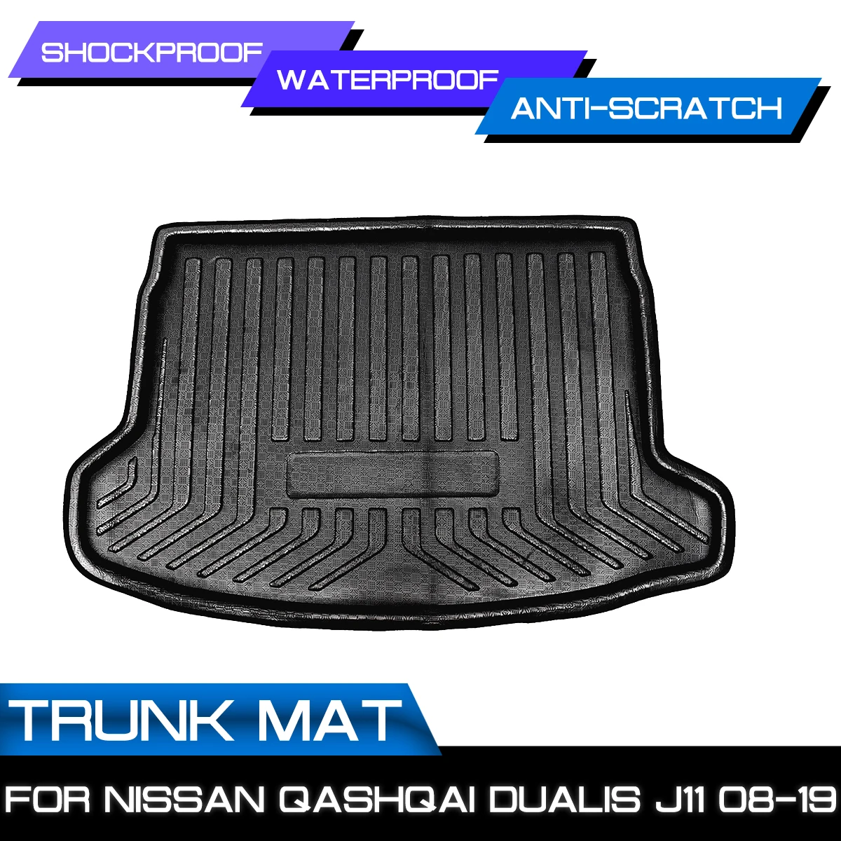 Задняя подкладка багажника для Nissan Qashqai Dualis J11 2008-2019 напольный коврик поднос