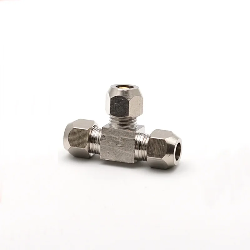 25Bar 3 way T Type Air Connector Copper 4/6/8/10/12/14/16mm Ferrule Sleeve Joint Hard Pipe Regular Tee | Обустройство дома