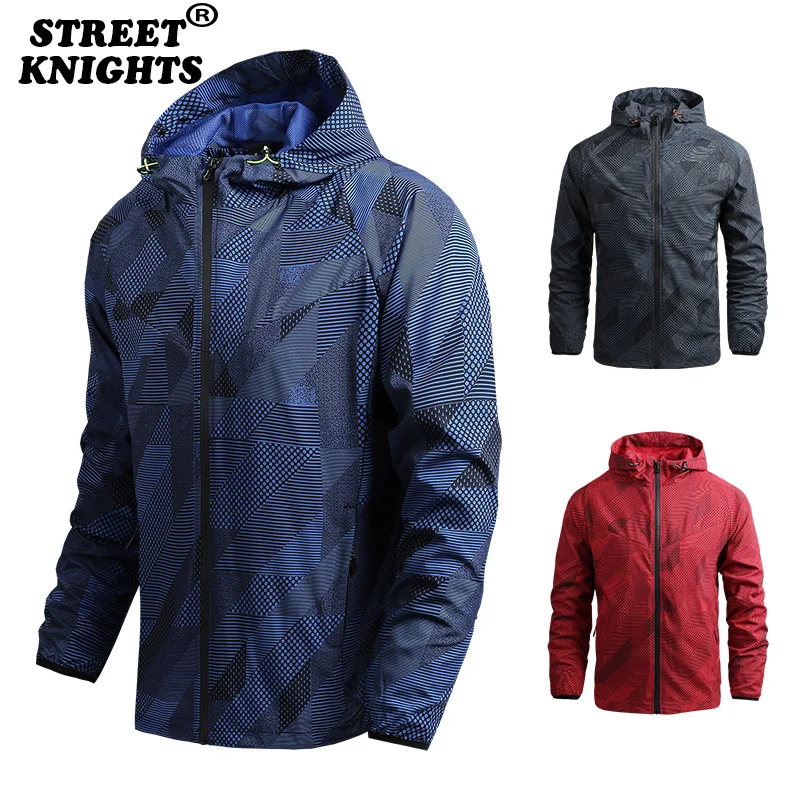 Men's Windbreaker Jackets Waterproof Military Hooded Water Proof Wind