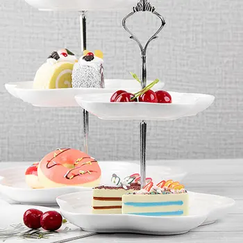 

Creative 3Layers Cake Stand Bracket Bracket Bracket New Cake Tray Bracket Cake Accessories Silver Gold Wedding Party Supplies