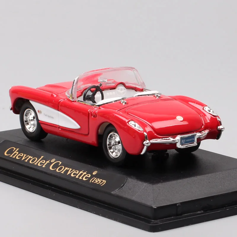 1:43 Масштаб классический ретро 1957 Chevrolet Corvette C1 chevy Vette литье под давлением автомобиль игрушка модель миниатюры детский сувенир