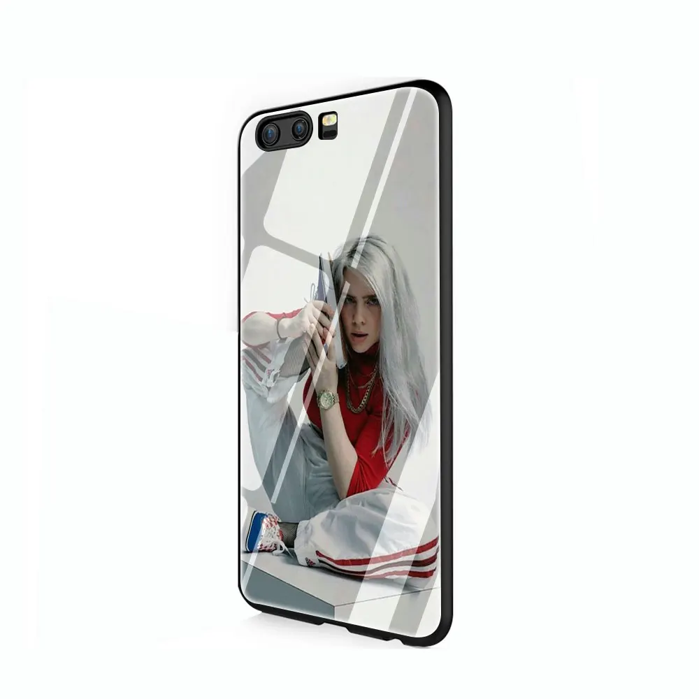 Billie Eilish 13 девушка закаленное стекло крышка чехол для Huawei P10 P20 P30 mate 20 Honor 9 10 Lite Pro 7A 8X P Smart - Цвет: G1