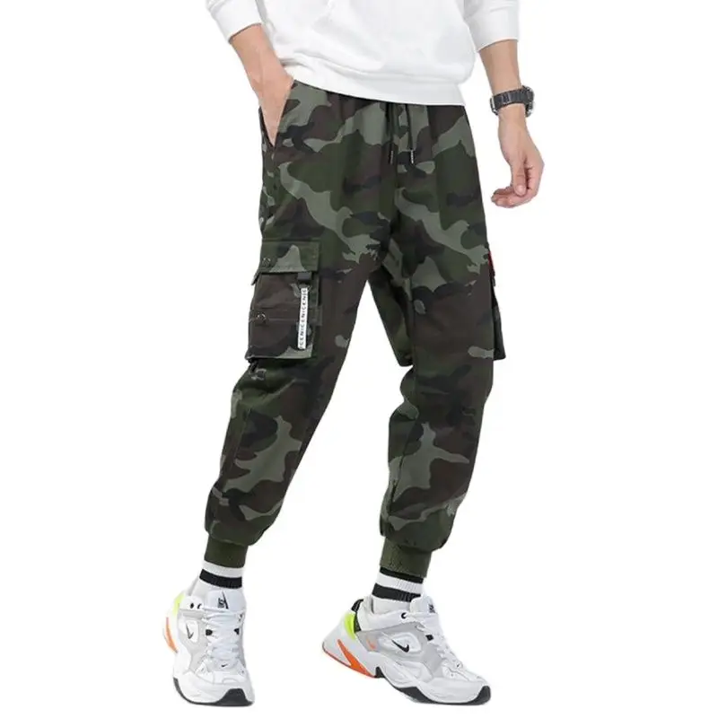 

New Joggers Cargo Pants Men Harem Pants Trendy Multi-Pocket Camouflage Man Cotton Sweatpants Casual Plus Size 8XL Men Trousers