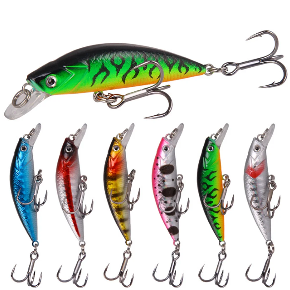 LEO рыболовная приманка 1 шт. для щуки Minnow 6 см 7 г Jerkbait плавание на глубине воблеры
