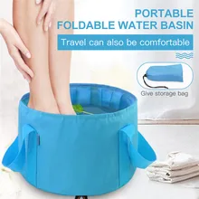 Foot-Tub Washing-Tub Water-Bucket Foldable Massage for Outdoor Travel Bath-Bag Large-Capacity