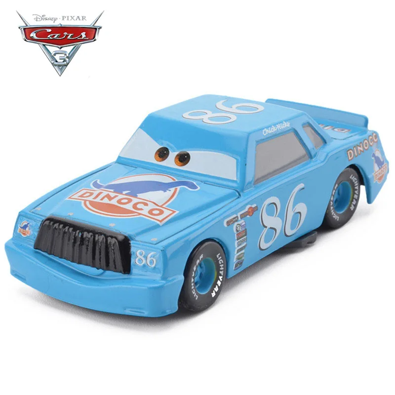 Игрушечные машинки Disney Pixar машина 2 3 HTB номер 86 Зеленые и синие 1:55 литой
