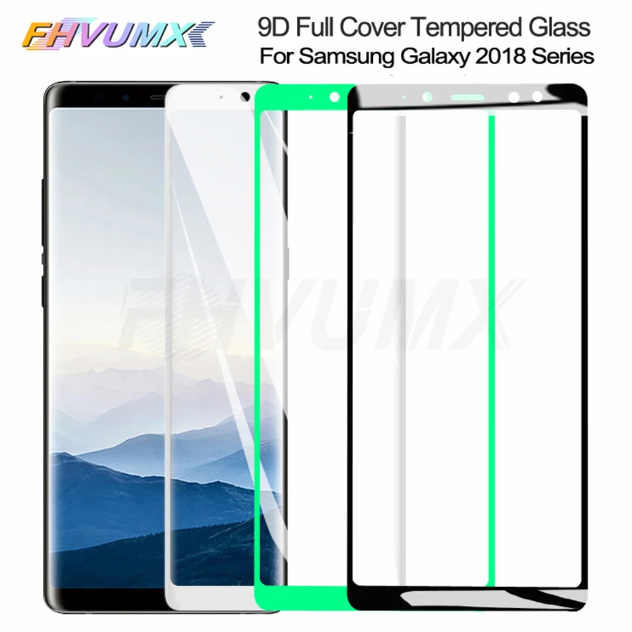 

9D Protective Glass On the For Samsung Galaxy A6 A8 J4 J6 Plus 2018 J2 J8 A7 A9 2018 Tempered Glass Screen Protector Film Case