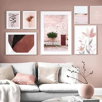 

Abstract Geometric Graphics Tree Flower Nordic Posters And Prints Wall Art Canvas Painting Wall Pictures For Living Room Decor