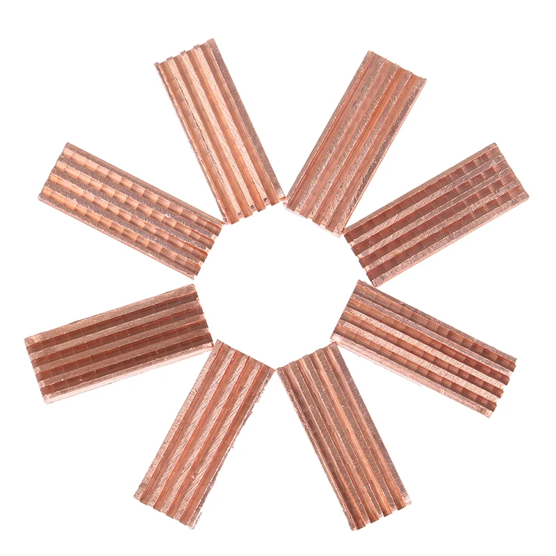 8pcs 10pcs Memory Cooler RAM Heatsink Pure Copper Radiator Heat Sink For PC Computer 2