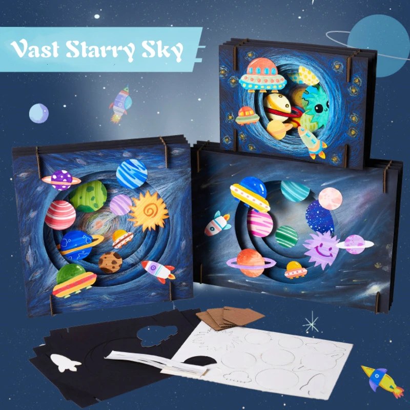 DIY Vast Starry Sky Handwerk Spielzeug Für Kinder Kreative Handgemachte Pädagogisches Kunst Und Handwerk Für Kinder Interaktive Pädagogisches Spielzeug