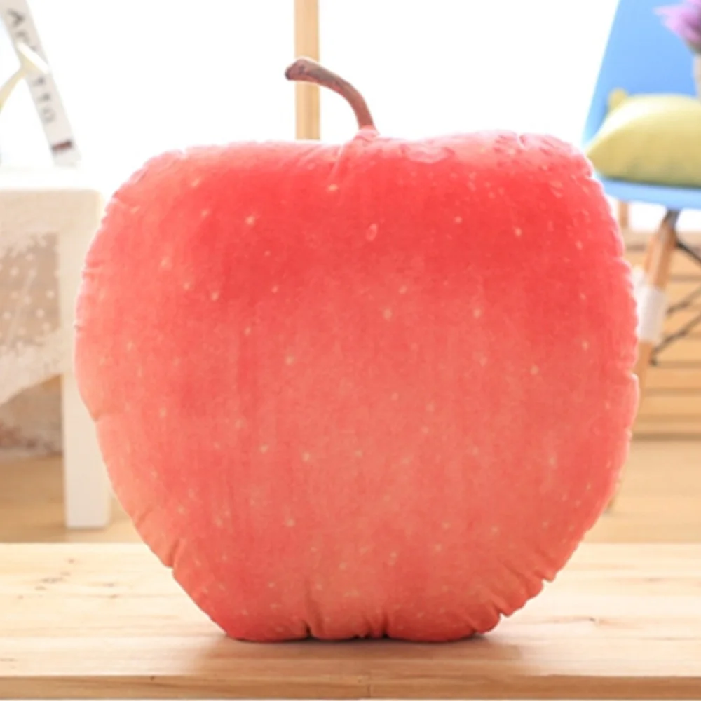 Red apple Хлопковая Подушка для стула татами, подушка для сиденья, мягкая подушка для офисного стула, автомобильный коврик для сидения, зимняя подушка, подушка с забавными фруктами - Цвет: Red apple
