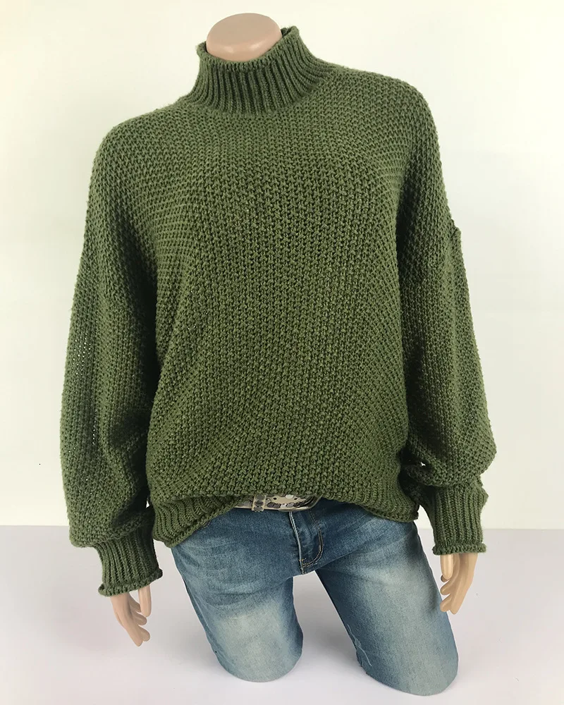 Knitting Unlined Upper Garment Suit-dress Pachytene High Lead Sleeve Head Sweater Woman