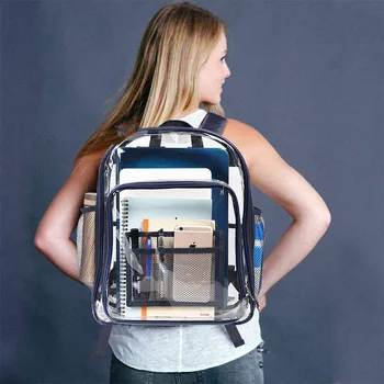 

Jelly transparent backpack backpack student schoolbag men and women schoolbag shoulder personality schoolbag