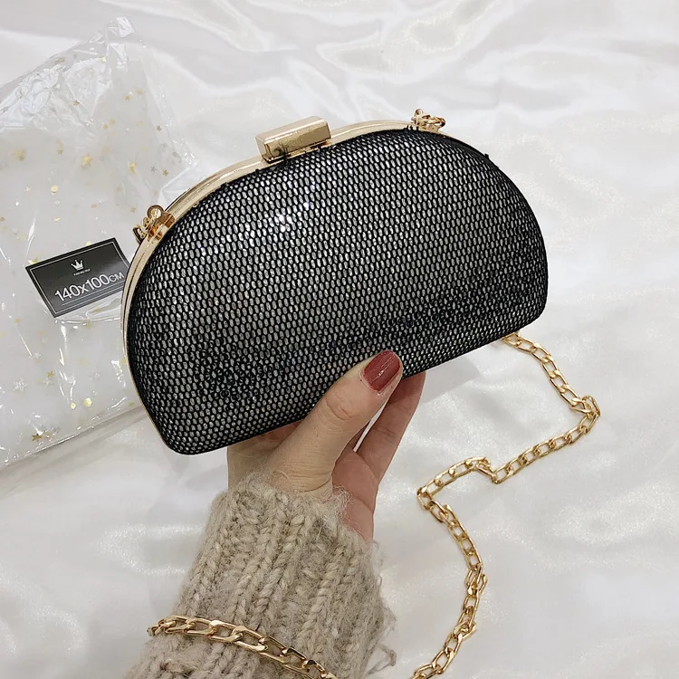 

2019 New Style Bag Evening Bag Clutch Bag with Chain Women's Shell Bag Shoulder Bag Versatile Korean-style Banquet Bag