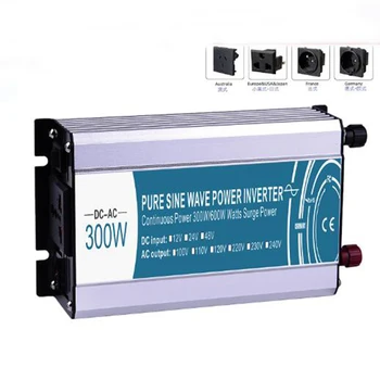 

300W 600W Pure Sine Wave Inverter DC 12V 24V 48V to AC 110V 220V Household Vehicle Solar Energy Voltage Converter