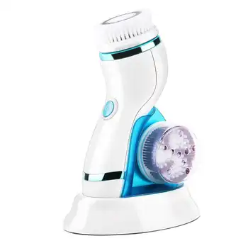 

4 in 1 Electric Face Brush with 2 Speeds Setting Include Detachable Handle&4 Brush Head Waterproof Electric Cleansing Brush