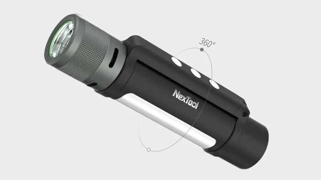 Youpin Nextool Flashlight Torch Thunder 6 In 1 Rechargeable Type-C Portable Powerful 1000 Lumen Led Outdoor Camping Dual Light