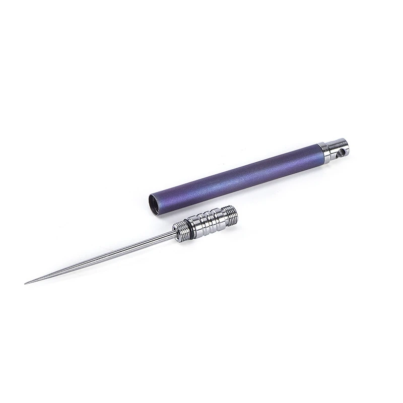 

Titanium Alloy Outdoor Edc Toothpick Bottle Fruit Fork Camping Tool Titanium Toothpick Lightweight Portable Multi