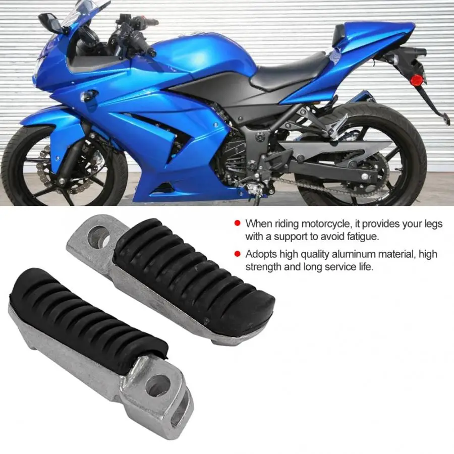 Pedane moto 2 шт алюминиевый moto rcycle Передняя ножная педаль для ног подходит для Kawasaki EX250 NINJA 250 08-12 moto rcycle