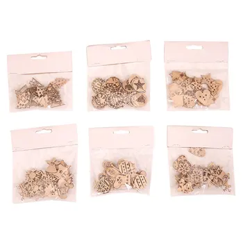 

6 Packs Snowflake Hanging Wood Snowflake Pendants DIY Snowflake Crafts for Window Porch Wall