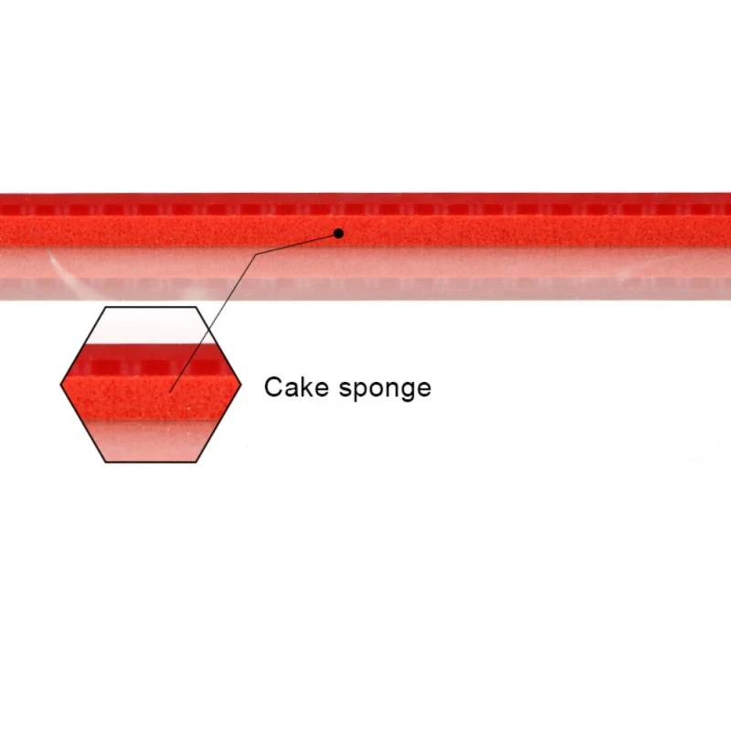 Red/Black Semi Sticky Table Tennis Rubber Hard Sponge Ping Pong Rubber Fast Attack Red Pingpong Rubber New