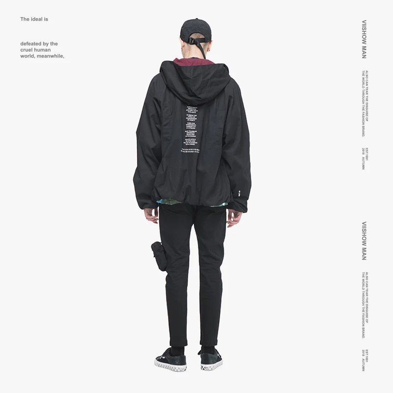 VIISHOW уличная Мужская куртка Брендовые куртки с принтом мужские Veste Homme 2018 Новая
