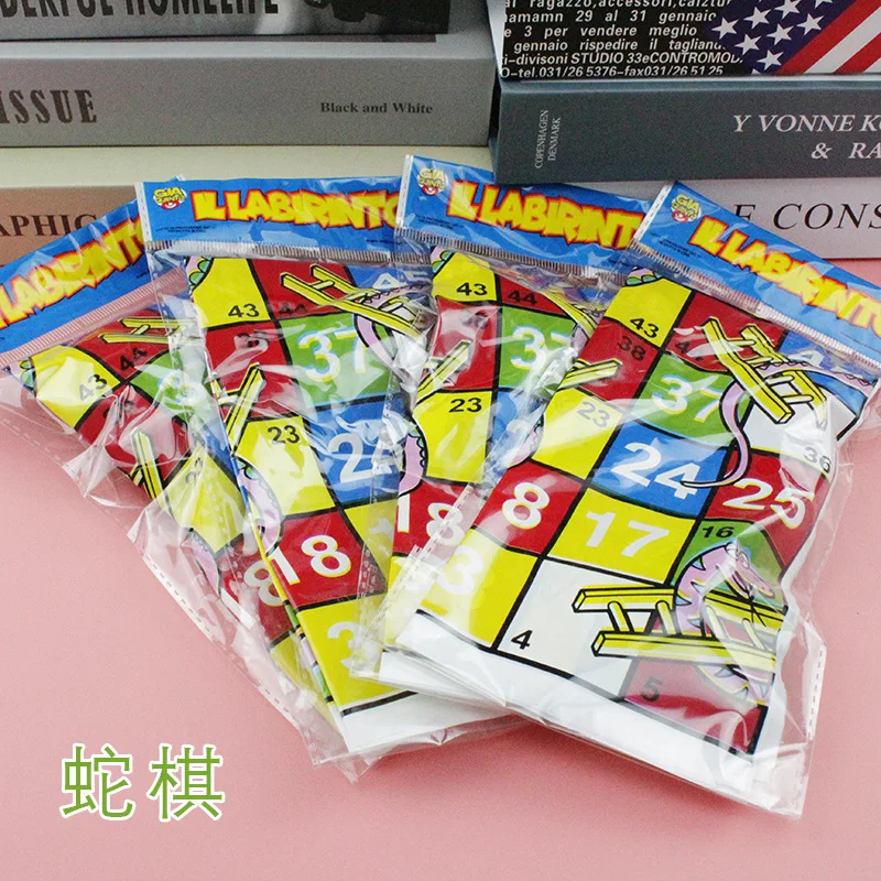 Snake and Ladder Game - Huilong Flying Chess Set with 3D Snake, Magnetic Chess, Folding Board - Ideal for Children image 4